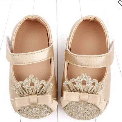 Girls Princess Crown Ballet Flats